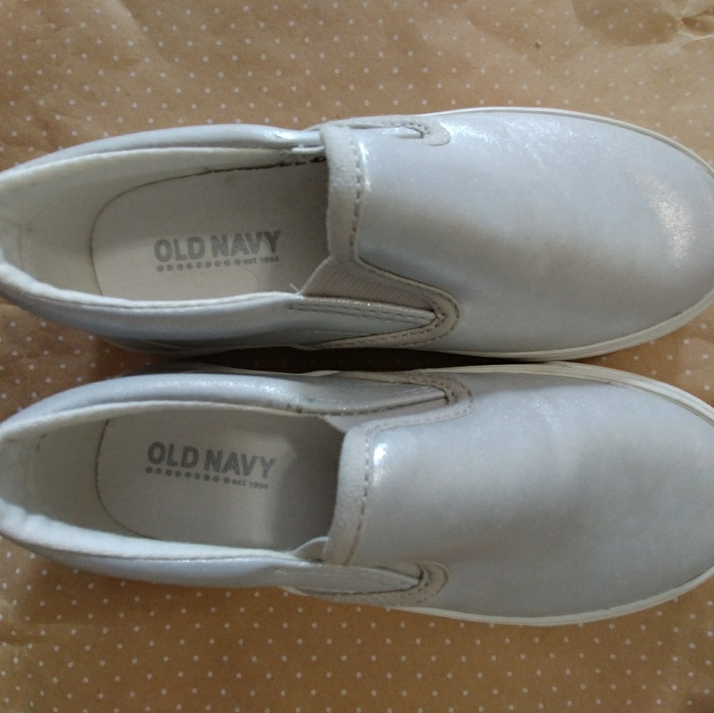 Brand New Silver Slip on Sneakers